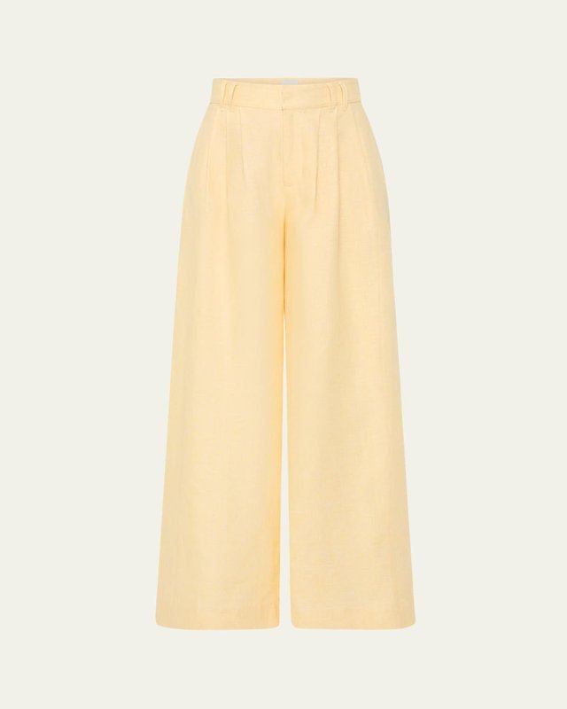 Parker Wide-Leg Linen Trousers